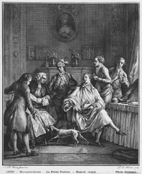 La Petite Toilette, gravée par Pietro Antonio Martini (1739-97)